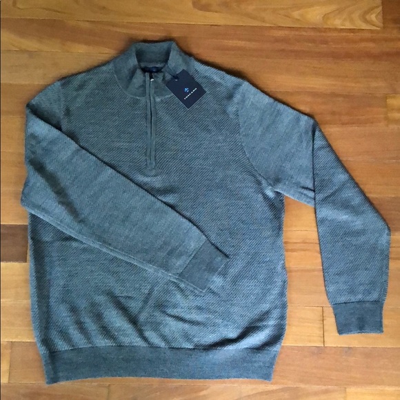 Toscano Other - Quarter zipper wool blend pullover